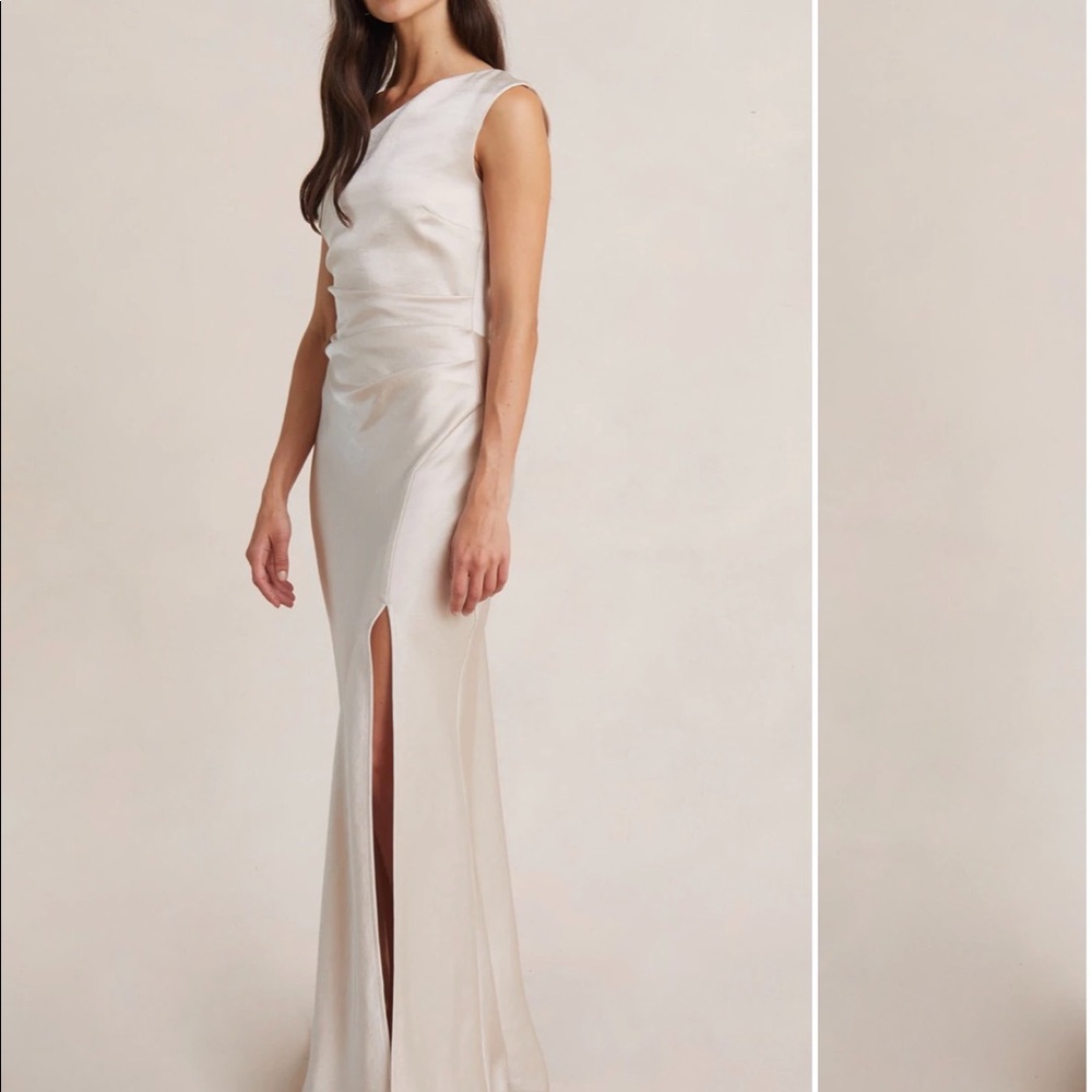 Bec & Bridge The Dreamer Asym Dress In Sand size 10 AU